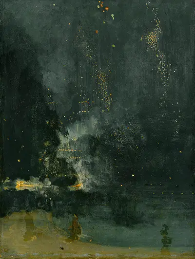 Nocturne in Black and Gold - The Falling Rocket James Abbott McNeill Whistler